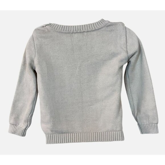 E. Land Long Sleeve Tan Shoulder Button Pullover Hunting Dog Sweater 12-18 mos - Picture 3 of 7